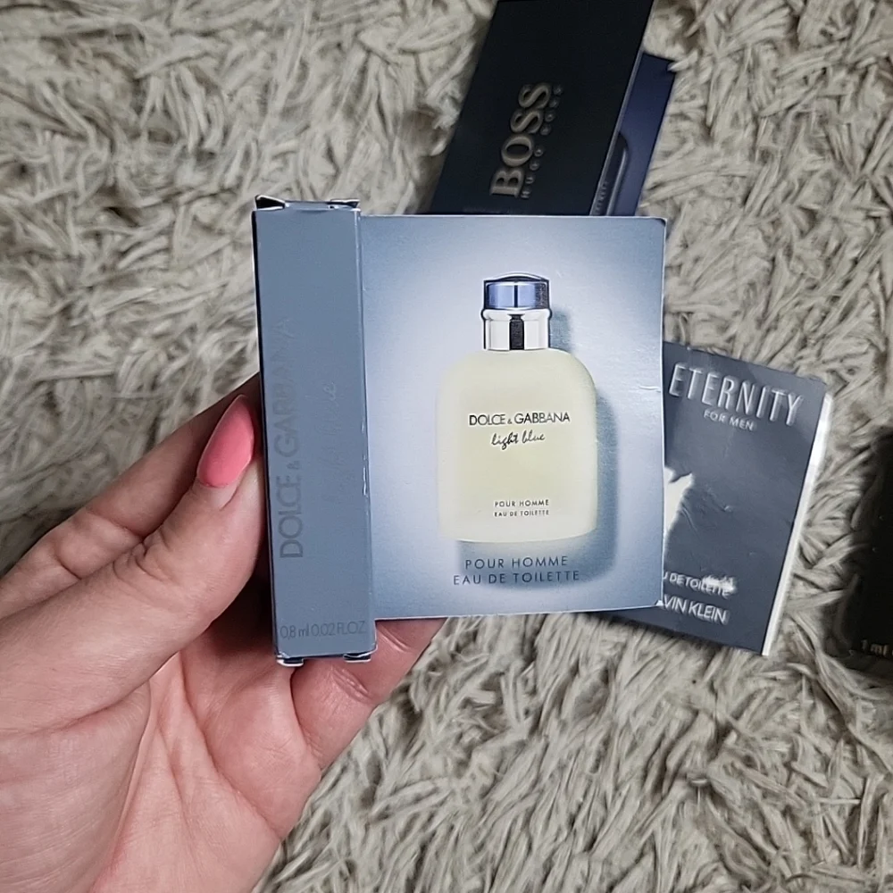 Mens Designer Fragrance Samples Bundle Lot Dolce & Gabbana DSquared2 CK Boss